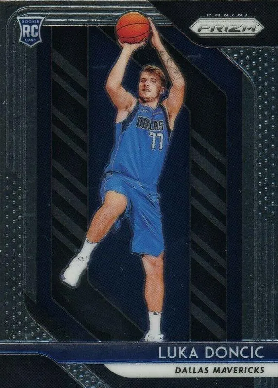 2018-19 Panini Prizm Luka Doncic rookie card #280 being graded