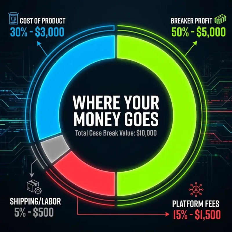 Chart showing 50% breaker profit margin