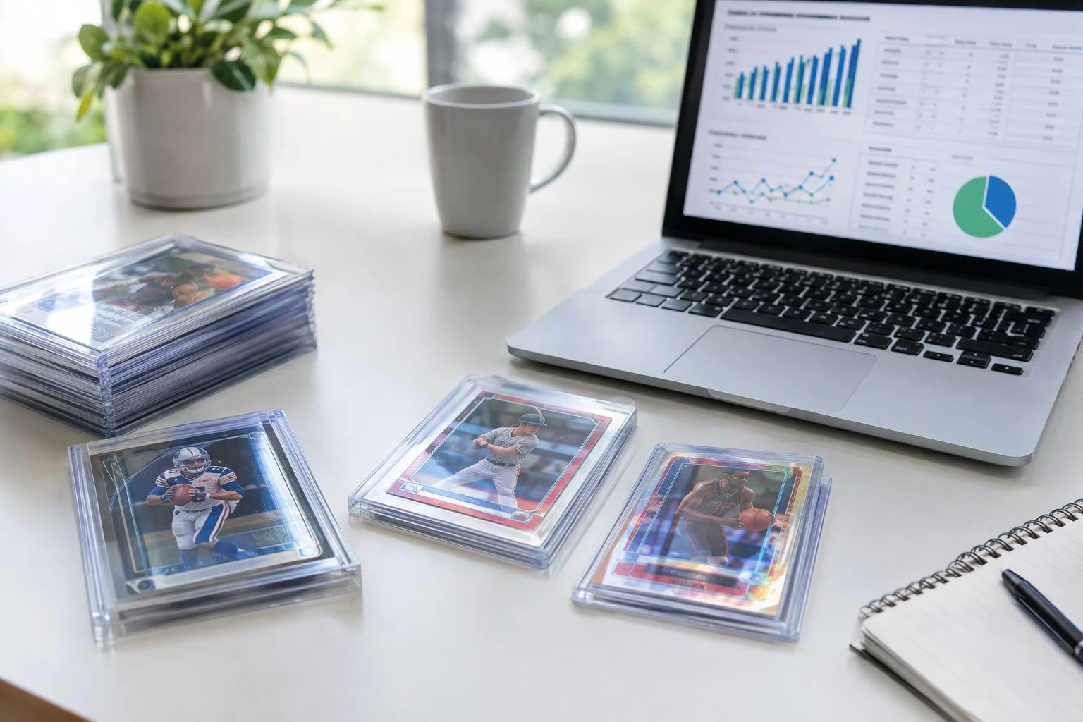 Card grading ROI calculator showing PSA break-even analysis for sports and TCG cards
