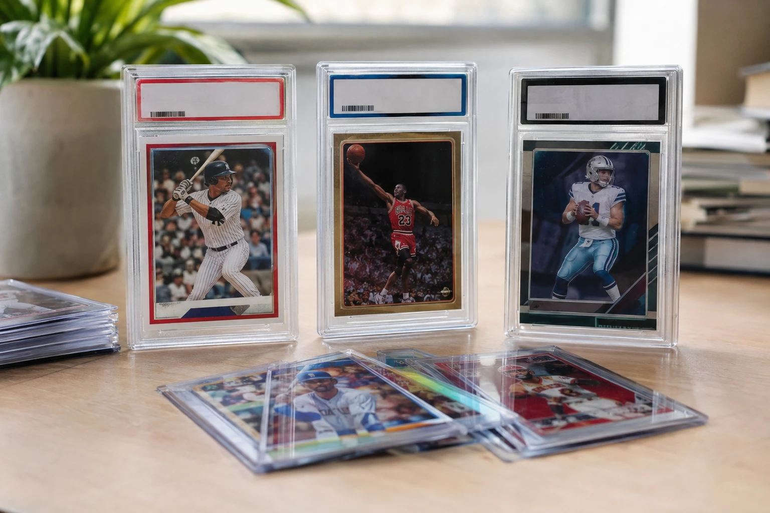 PSA BGS SGC graded card slabs together representing the Collectors Holdings consolidation