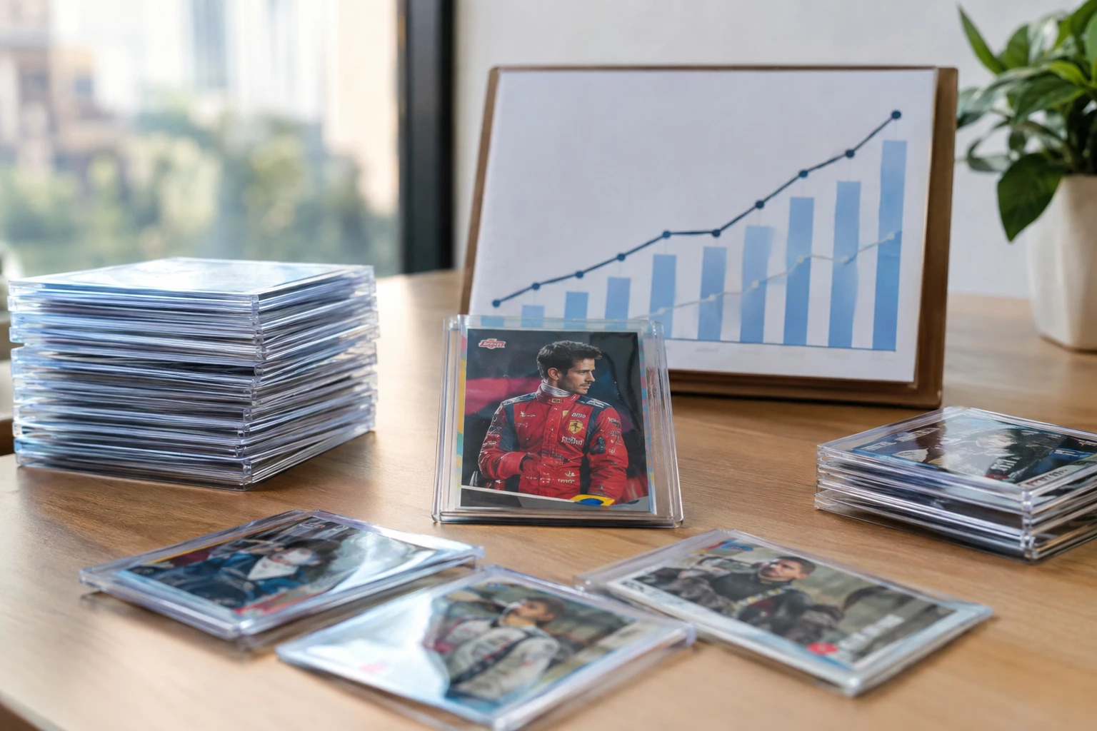 Formula 1 card market growth chart showing the impact of Drive to Survive on F1 card values and global collector base expansion
