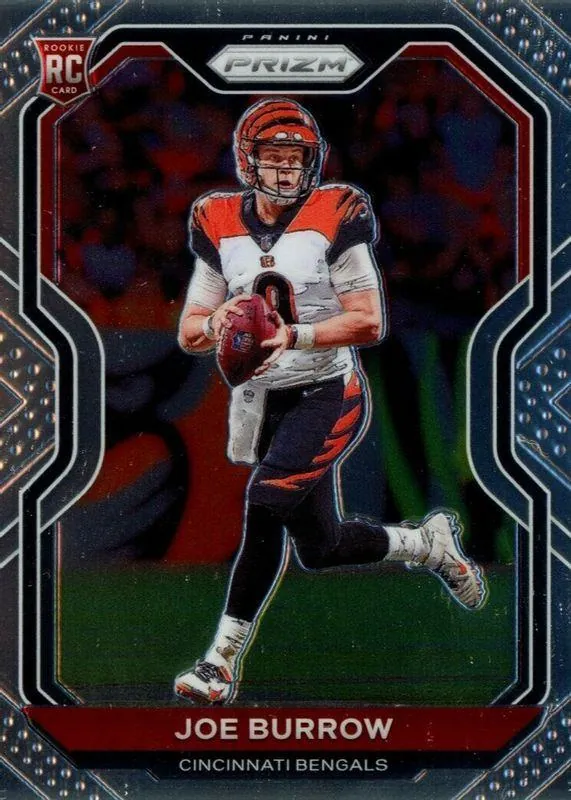 2020 Panini Prizm Joe Burrow rookie card #307 being graded