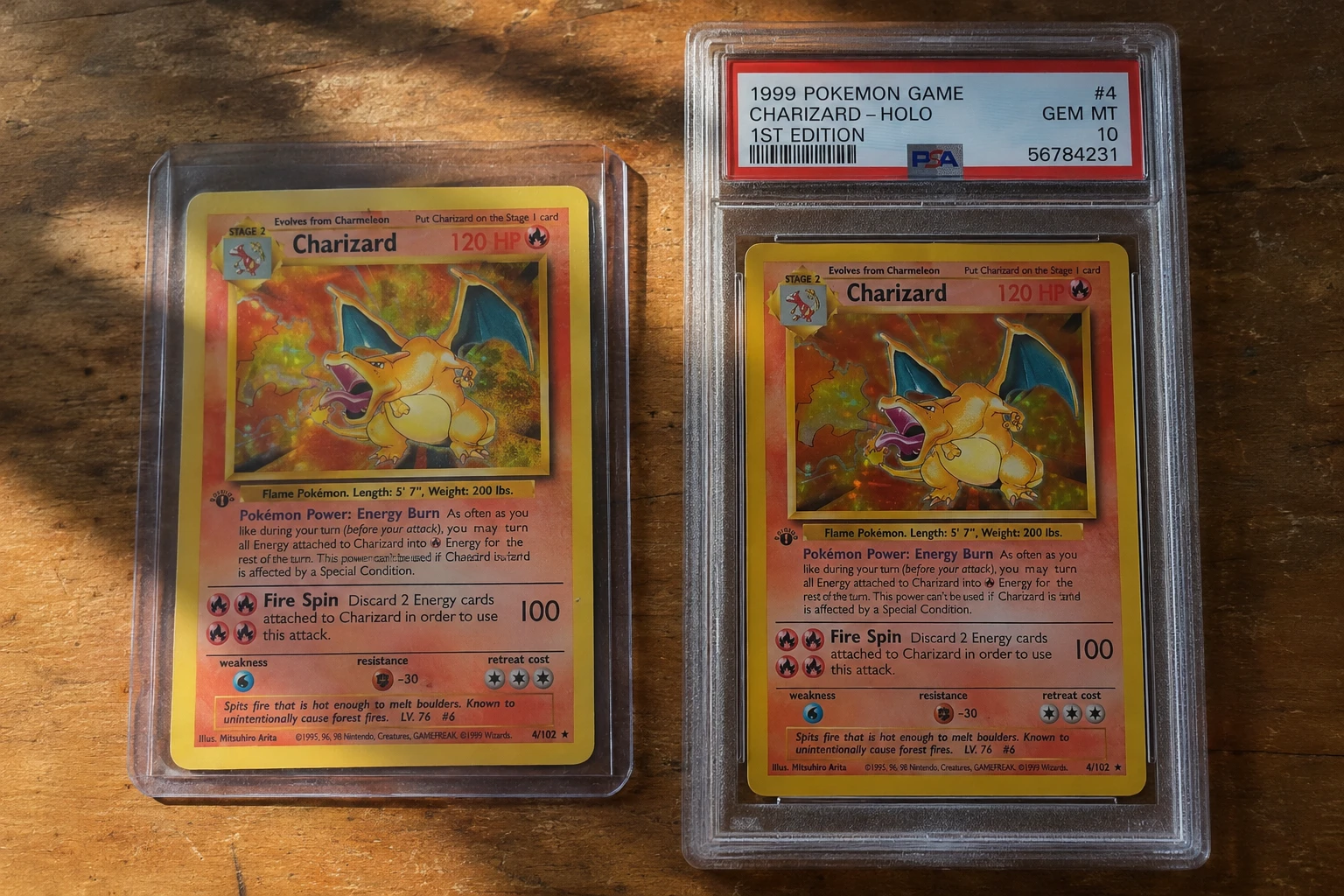 A graded trading card slab ready to sell