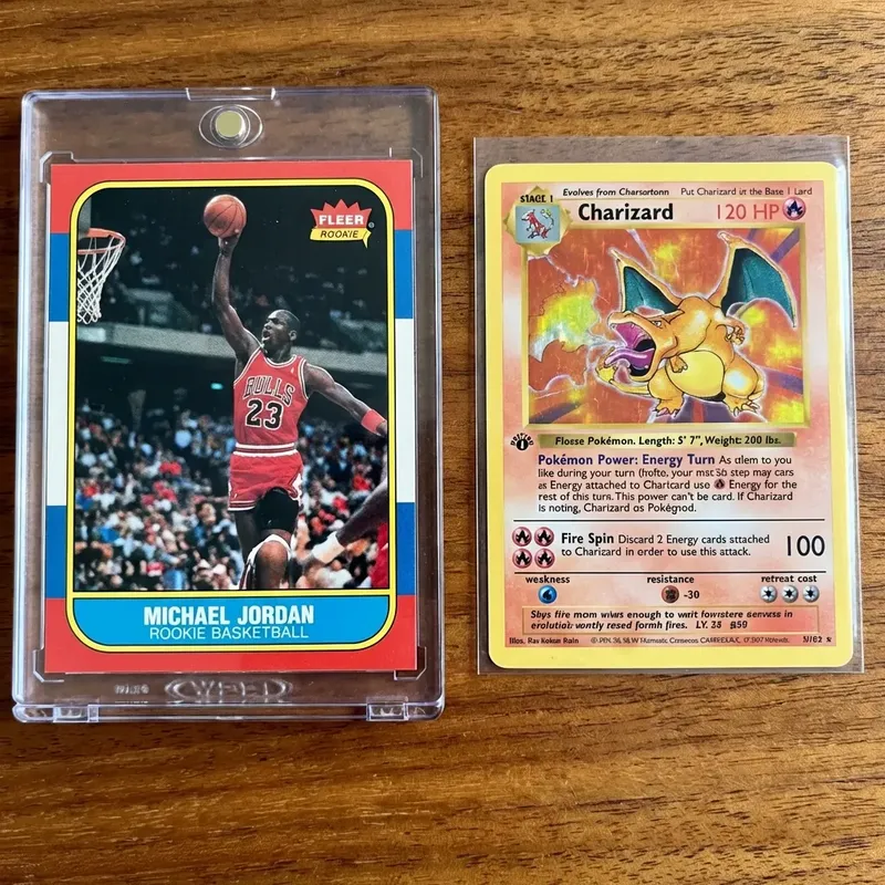 Singapore collector grading sports cards with PSA and BGS slabs