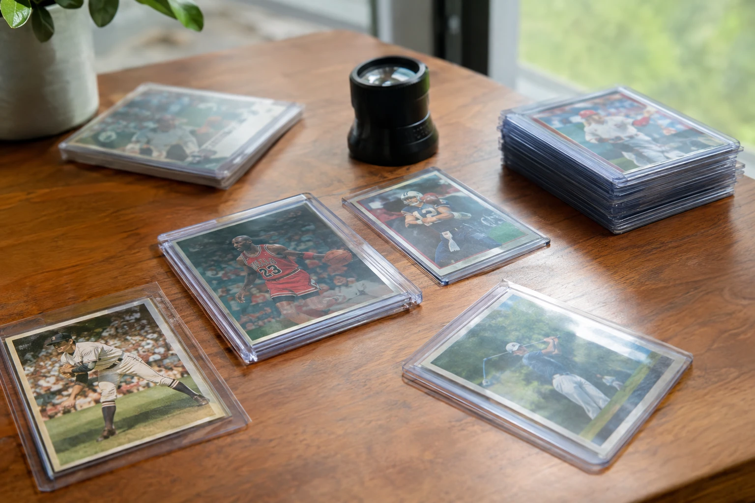Star Wars trading cards from vintage 1977 Topps to modern Topps Chrome being examined for PSA grading