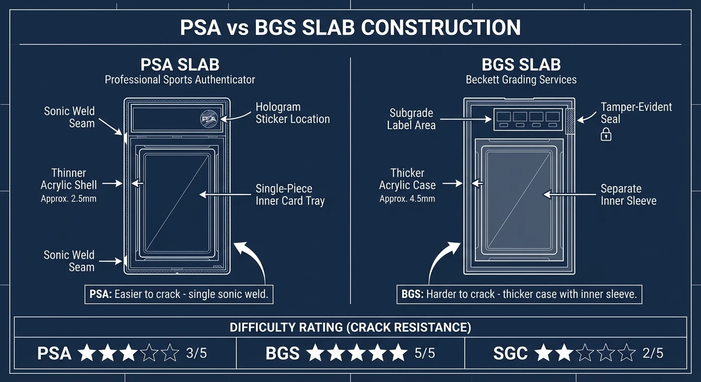 PSA vs BGS slab construction comparison diagram