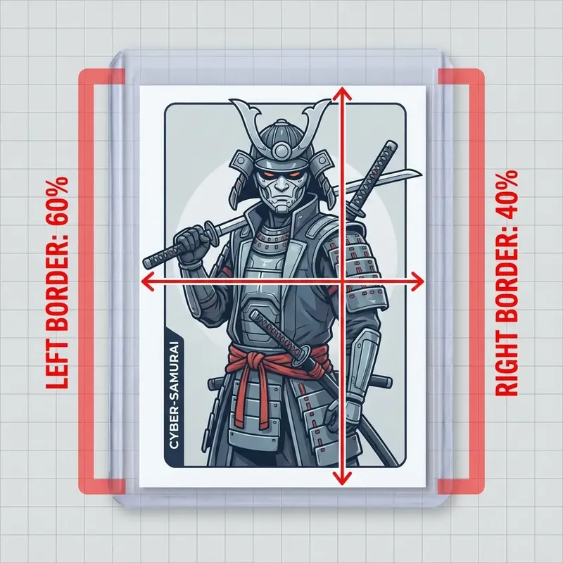 Card centering example