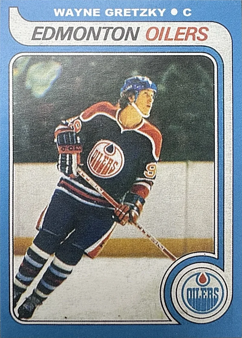 Wayne Gretzky 1979 O-Pee-Chee rookie card cropped with clean edges