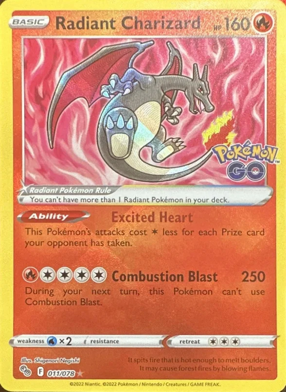 2022 Radiant Charizard — Pokémon GO #011