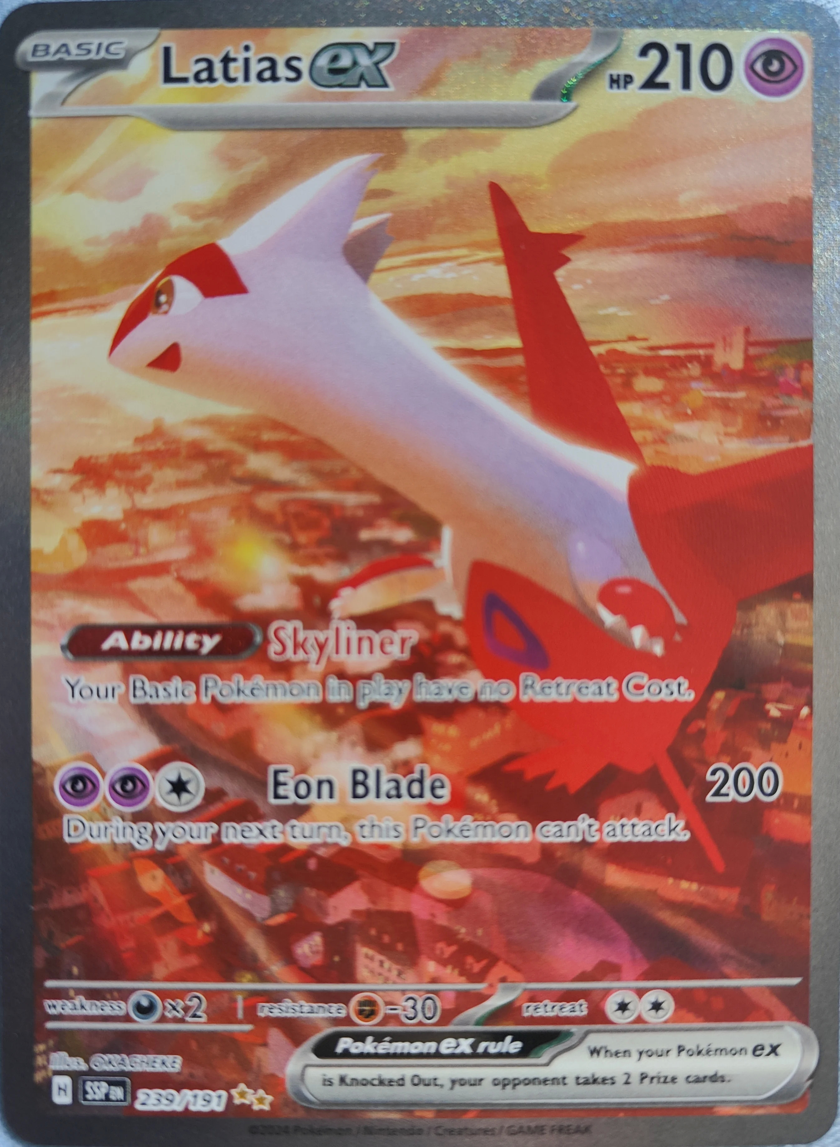 2024 Latias ex — Surging Sparks #239