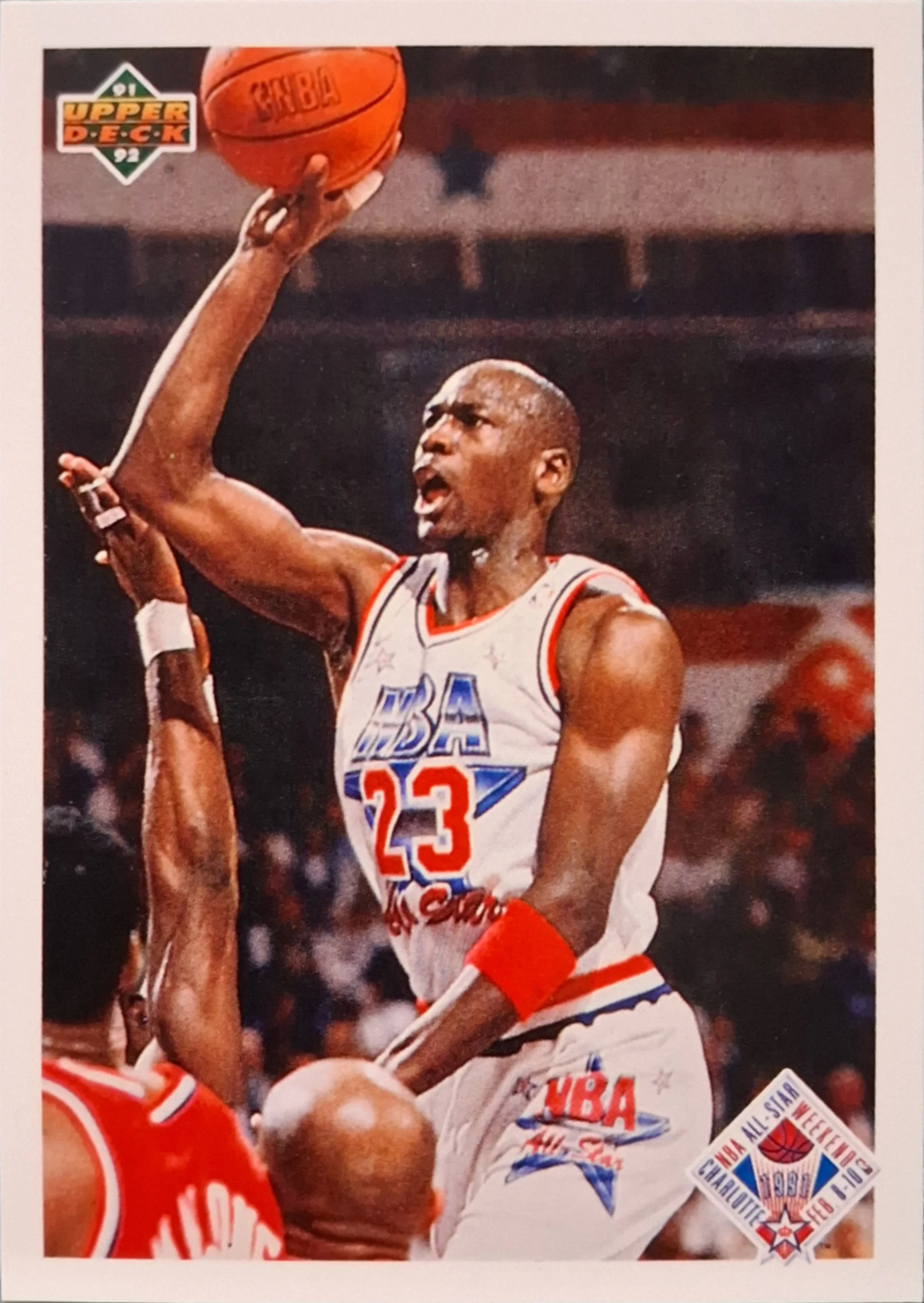 1991 All-Star Checklist (Michael Jordan) AS, CL, VAR — Upper Deck #48b