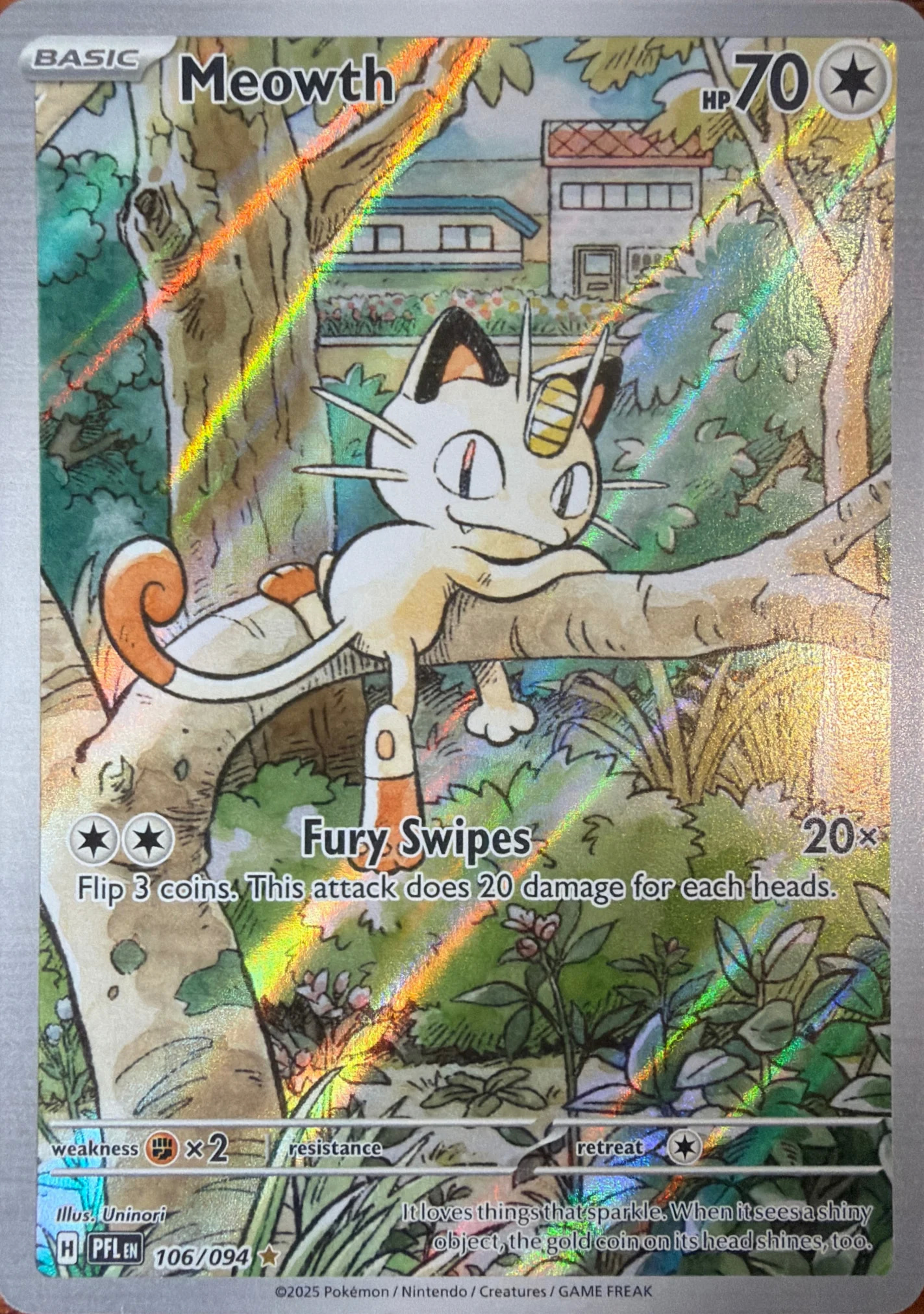 2025 Meowth — Phantasmal Flames #106