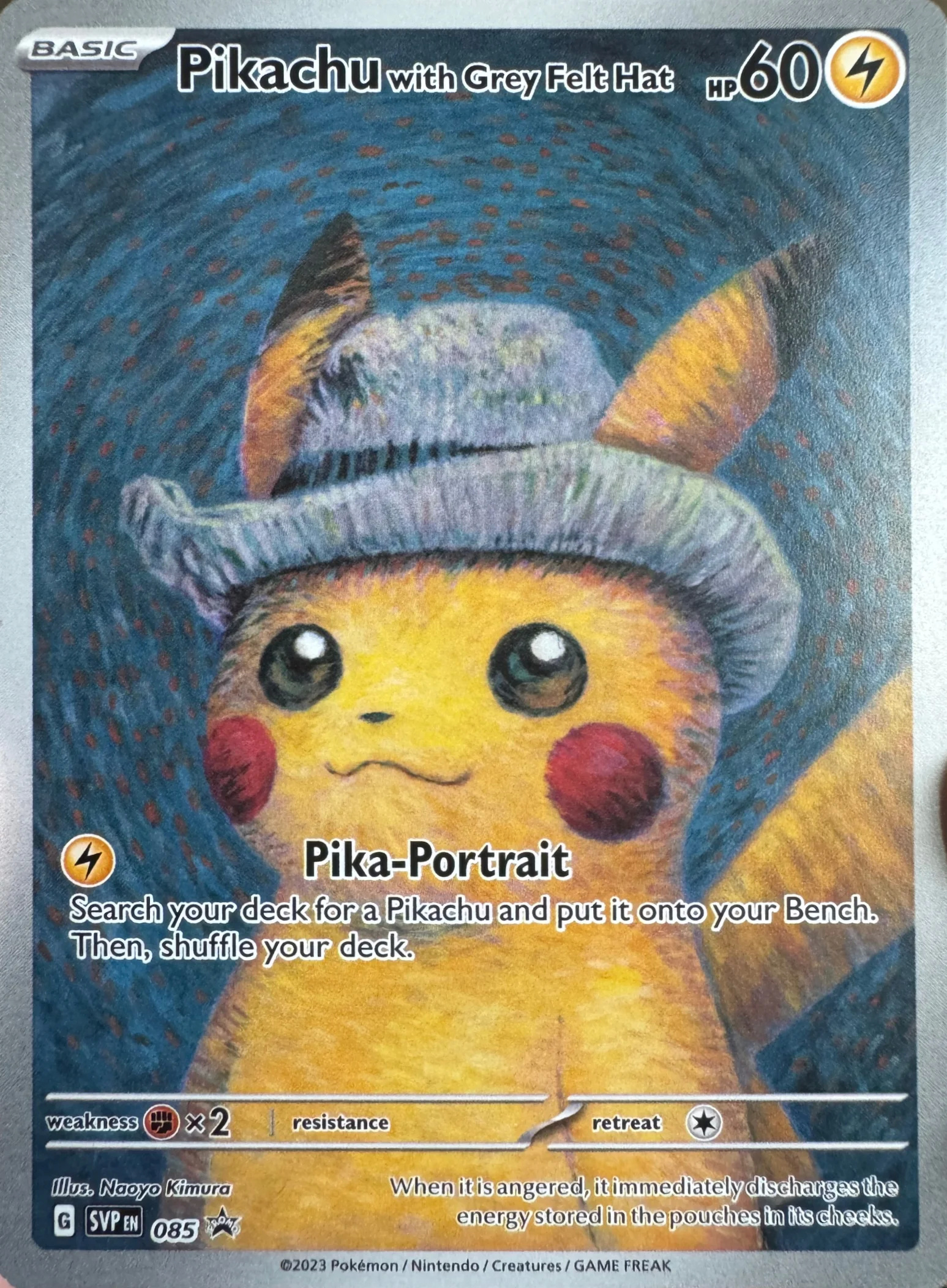2023 Pikachu with Grey Felt Hat — Scarlet & Violet Promos #085
