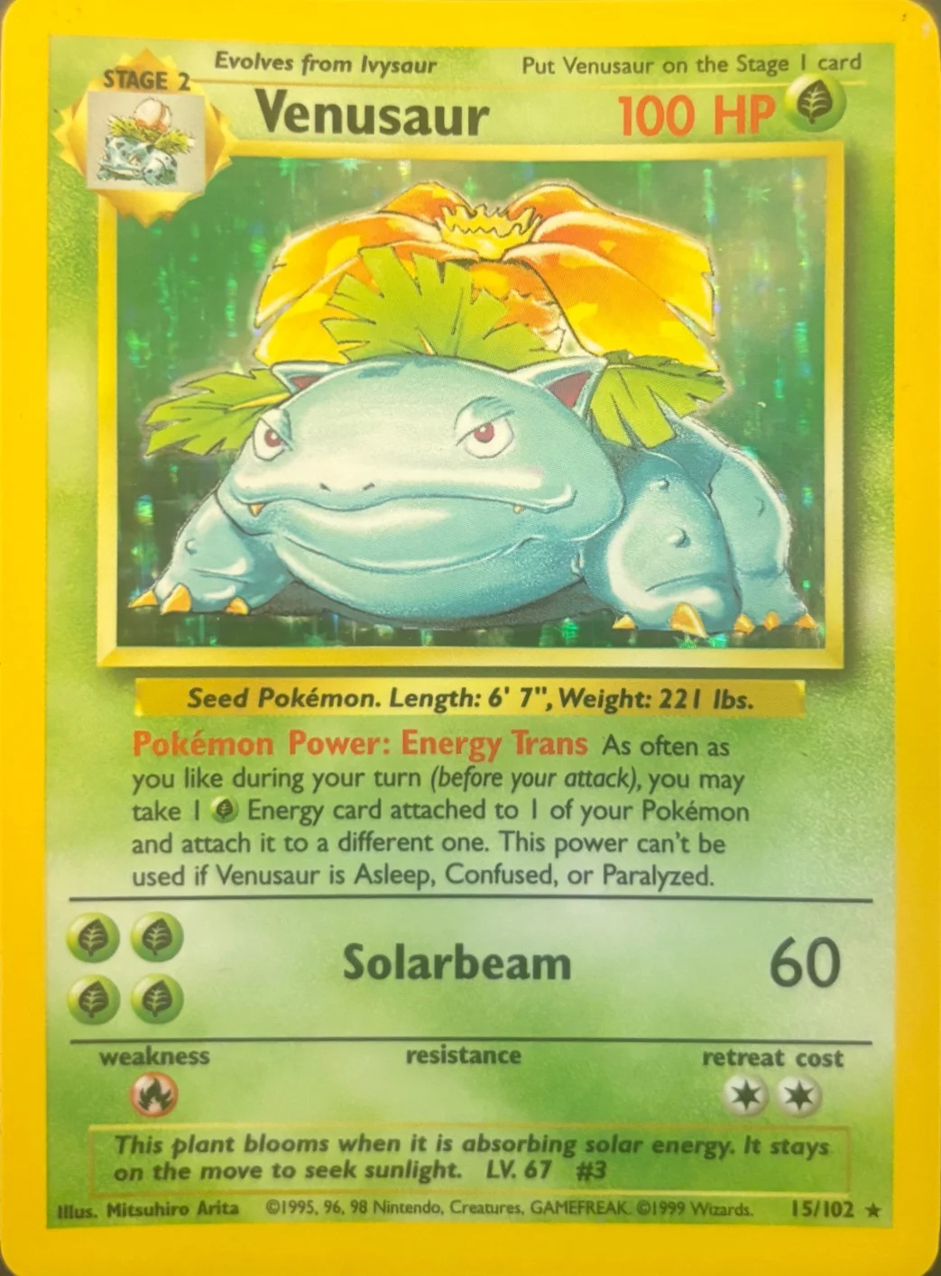 1999 Venusaur — Base Set #15