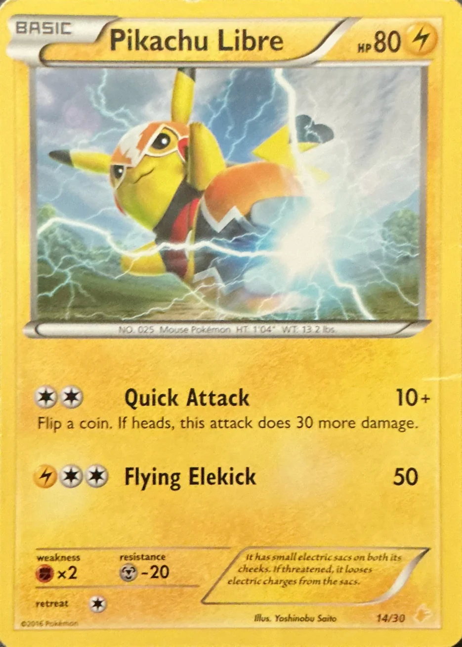 2016 Pikachu Libre — XY Trainer Kit—Pikachu Libre #30