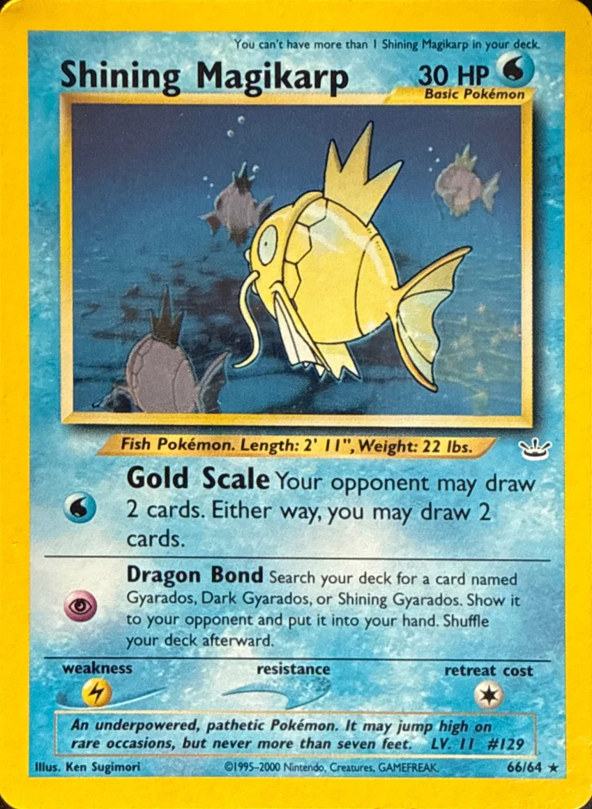 2001 Shining Magikarp — Neo Revelation #66