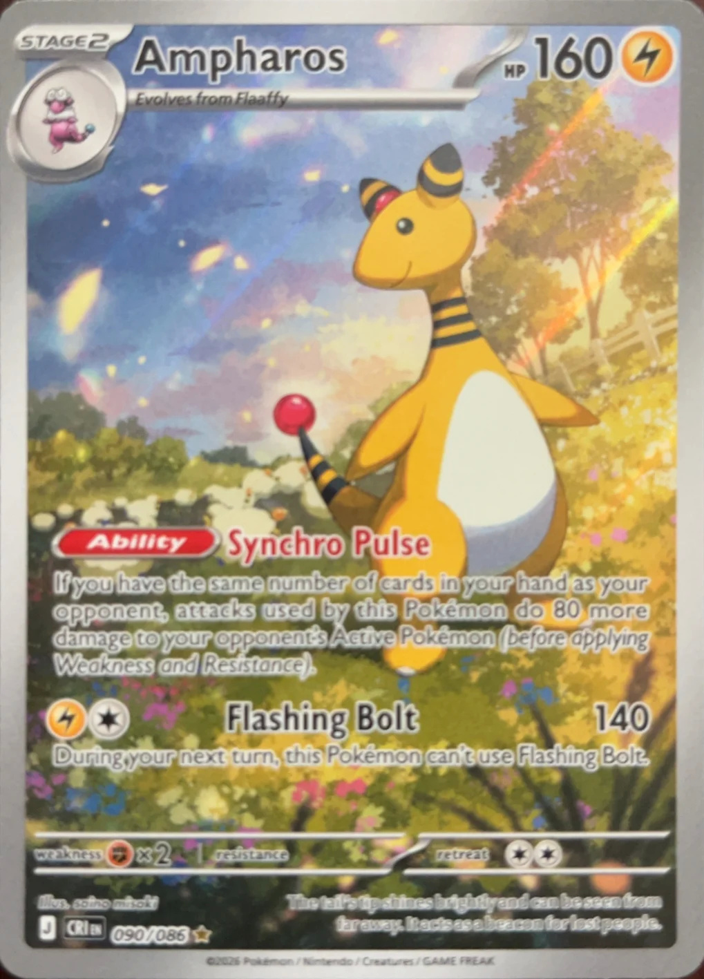 2026 Ampharos — Chaos Rising #90