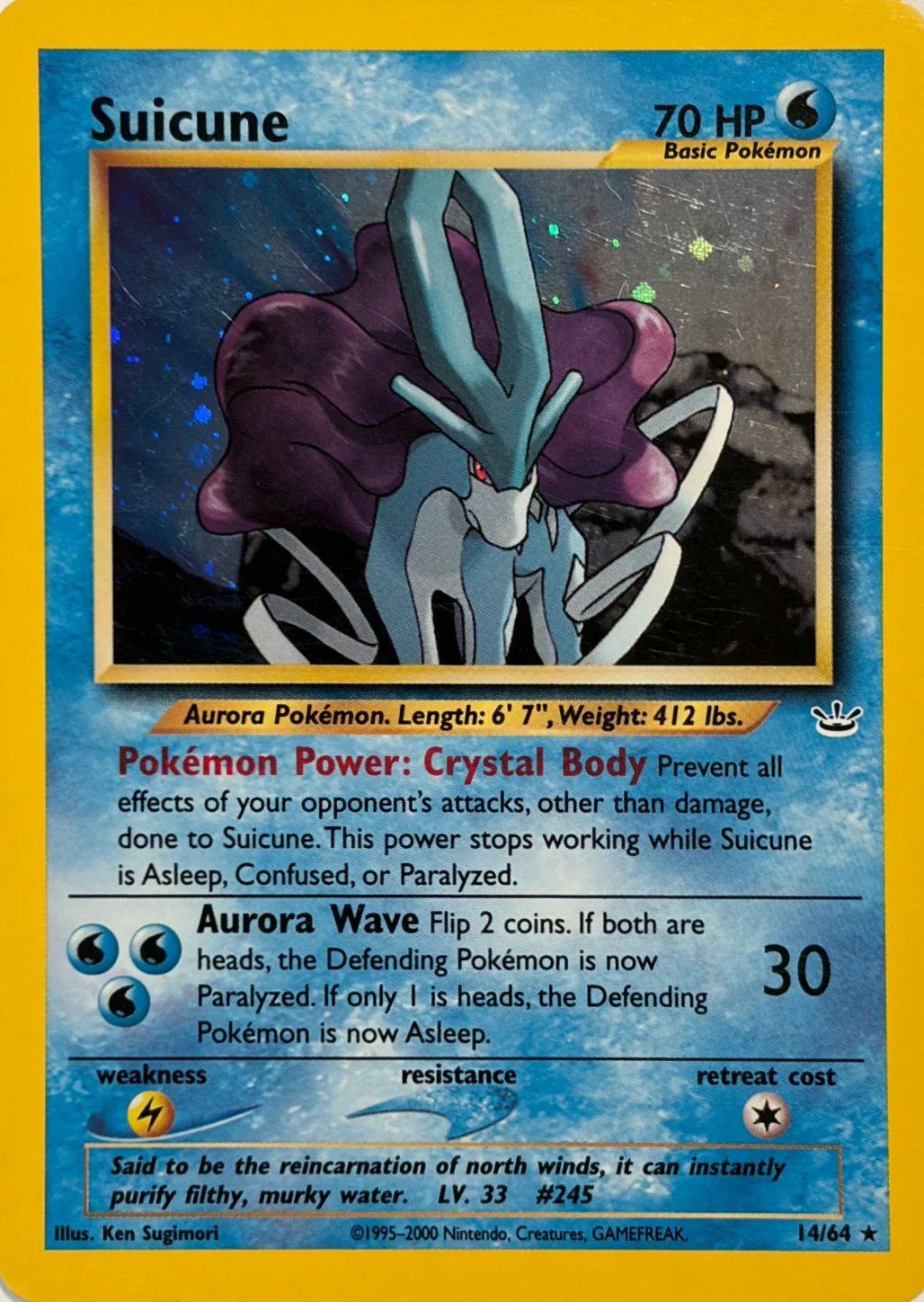 2001 Suicune — Neo Revelation #14