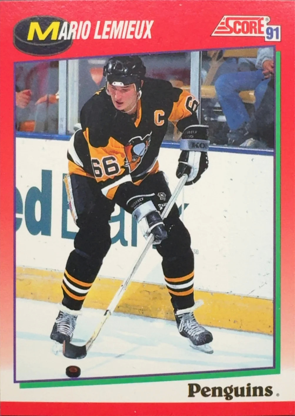 1991 Mario Lemieux — Score Canadian English #200