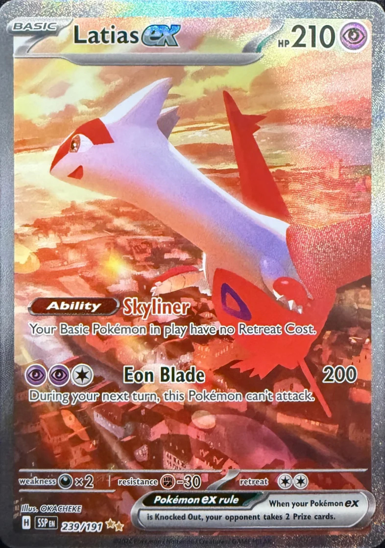 2024 Latias ex — Surging Sparks #239