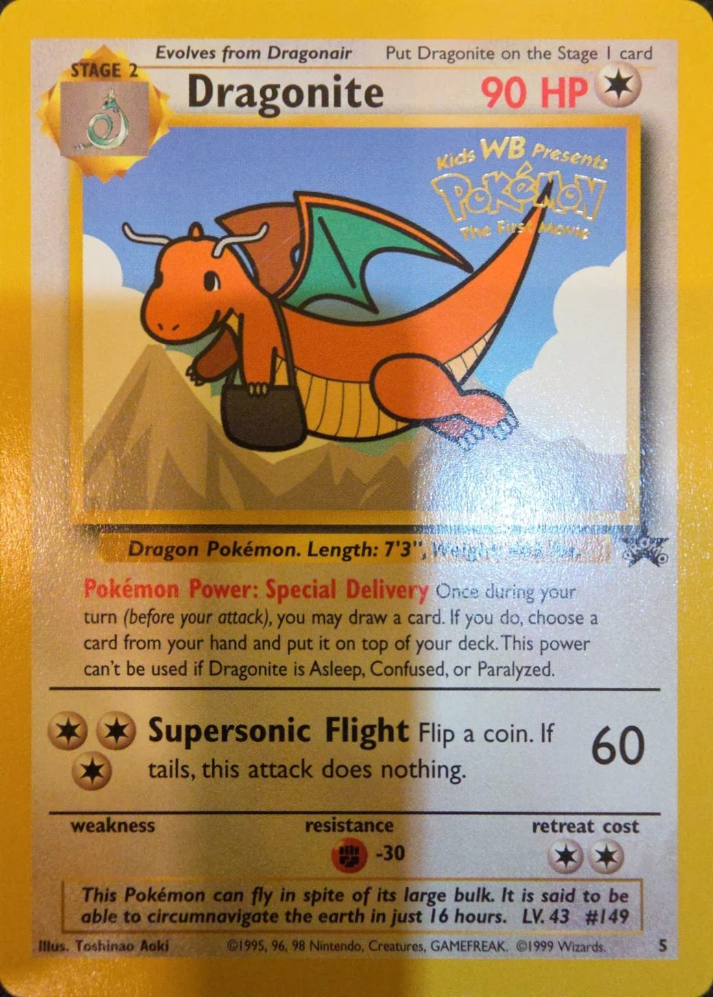 1999 Dragonite — Wizards Black Star Promos #5