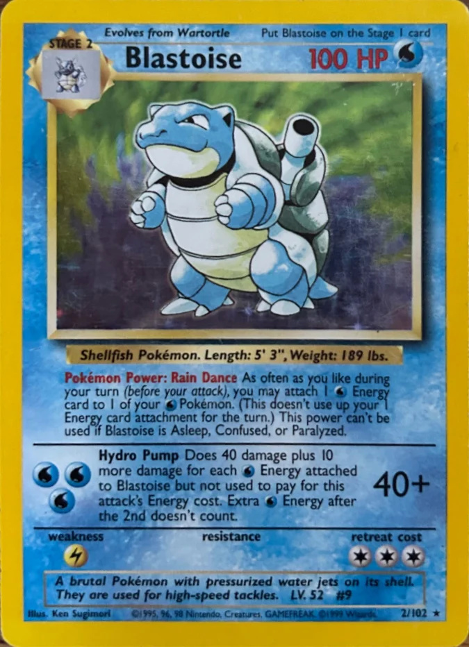 1999 Blastoise — Base Set #2