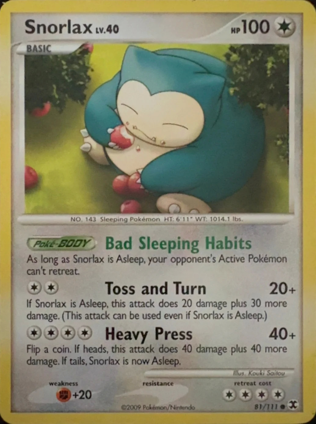 2009 Snorlax — Rising Rivals #81