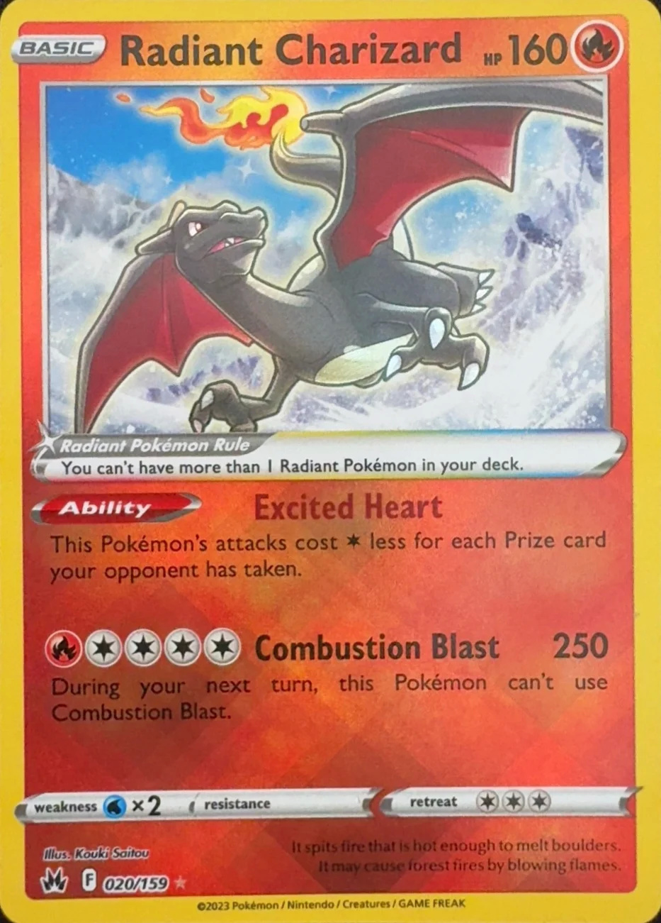 2023 Radiant Charizard — Crown Zenith #020