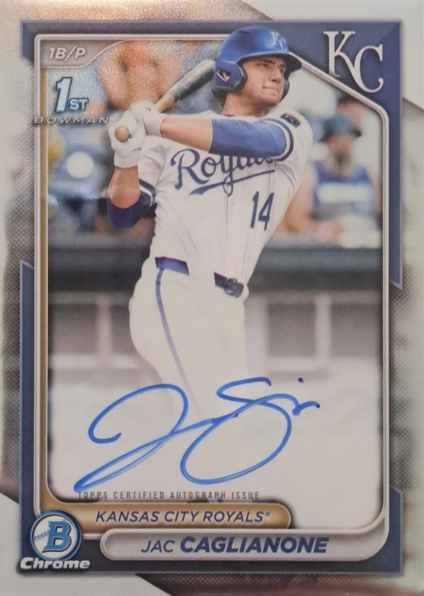 2024 Jac Cagliarone — Bowman Draft Chrome #CPAJC