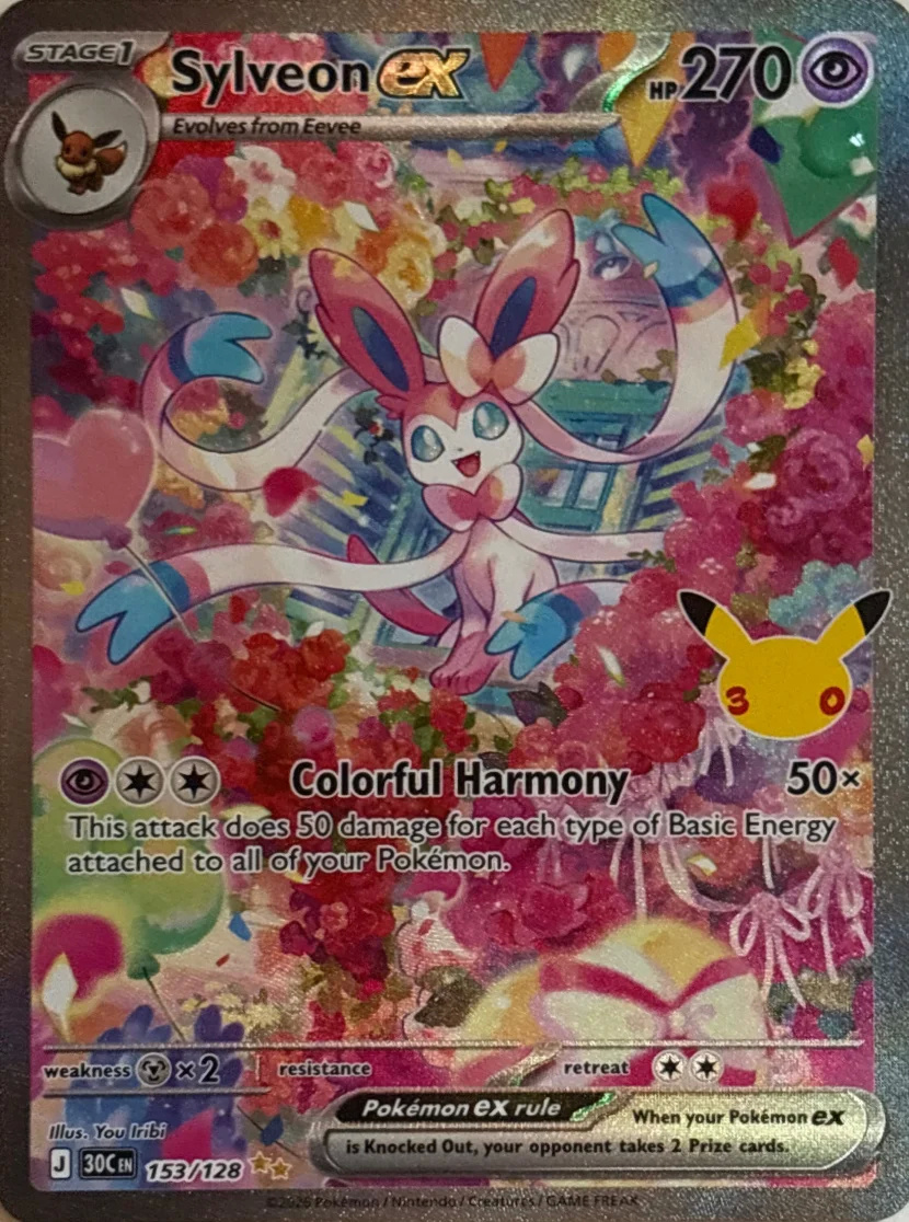 2026 Sylveon ex — 30th Celebration #153