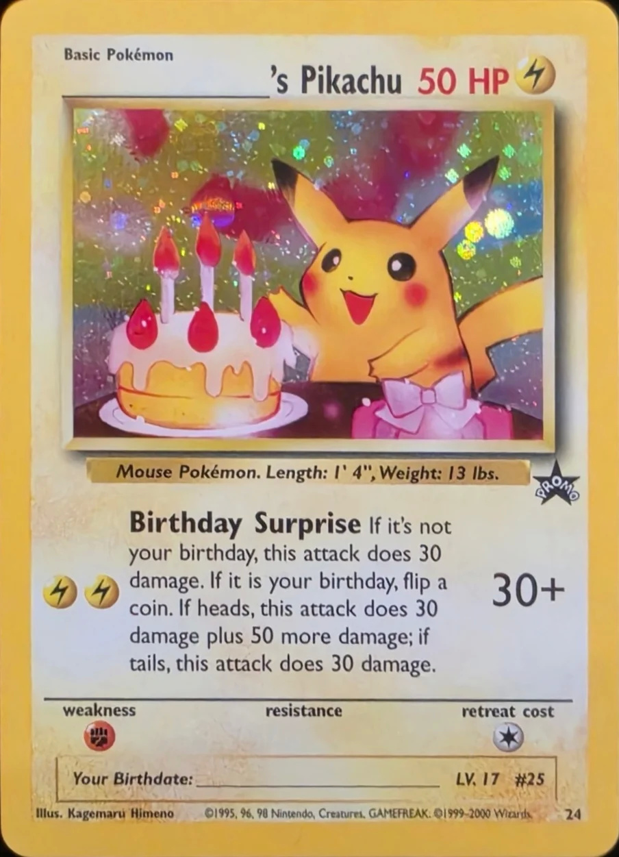 2000 _____s Pikachu — Wizards Black Star Promos #24