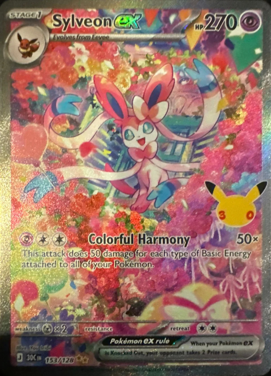 2026 Sylveon ex — 30th Celebration #153