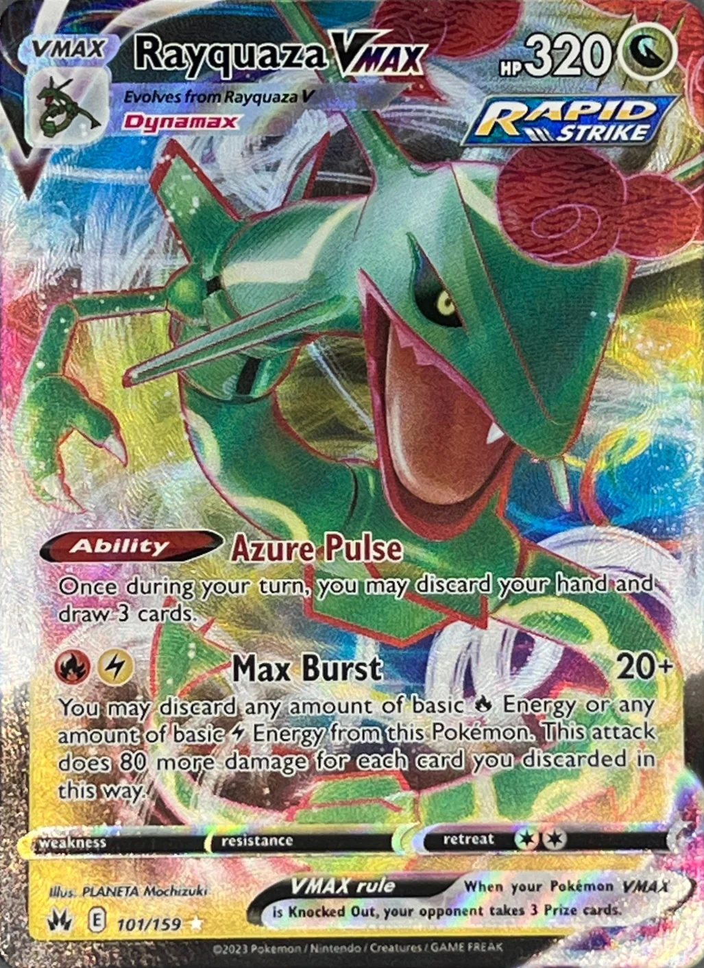 Rayquaza VMAX — Crown Zenith #101
