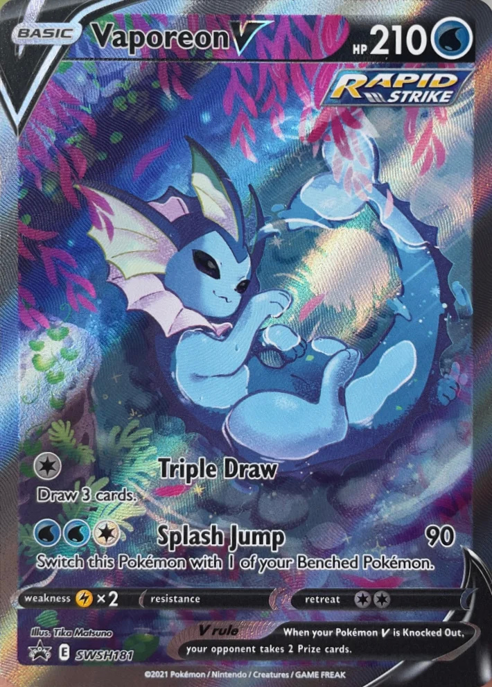 Vaporeon V — SWSH Black Star Promos #SWSH181
