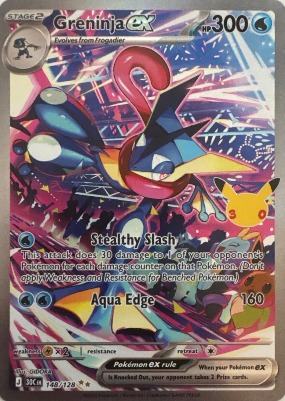Greninja ex — 30th Celebration #148