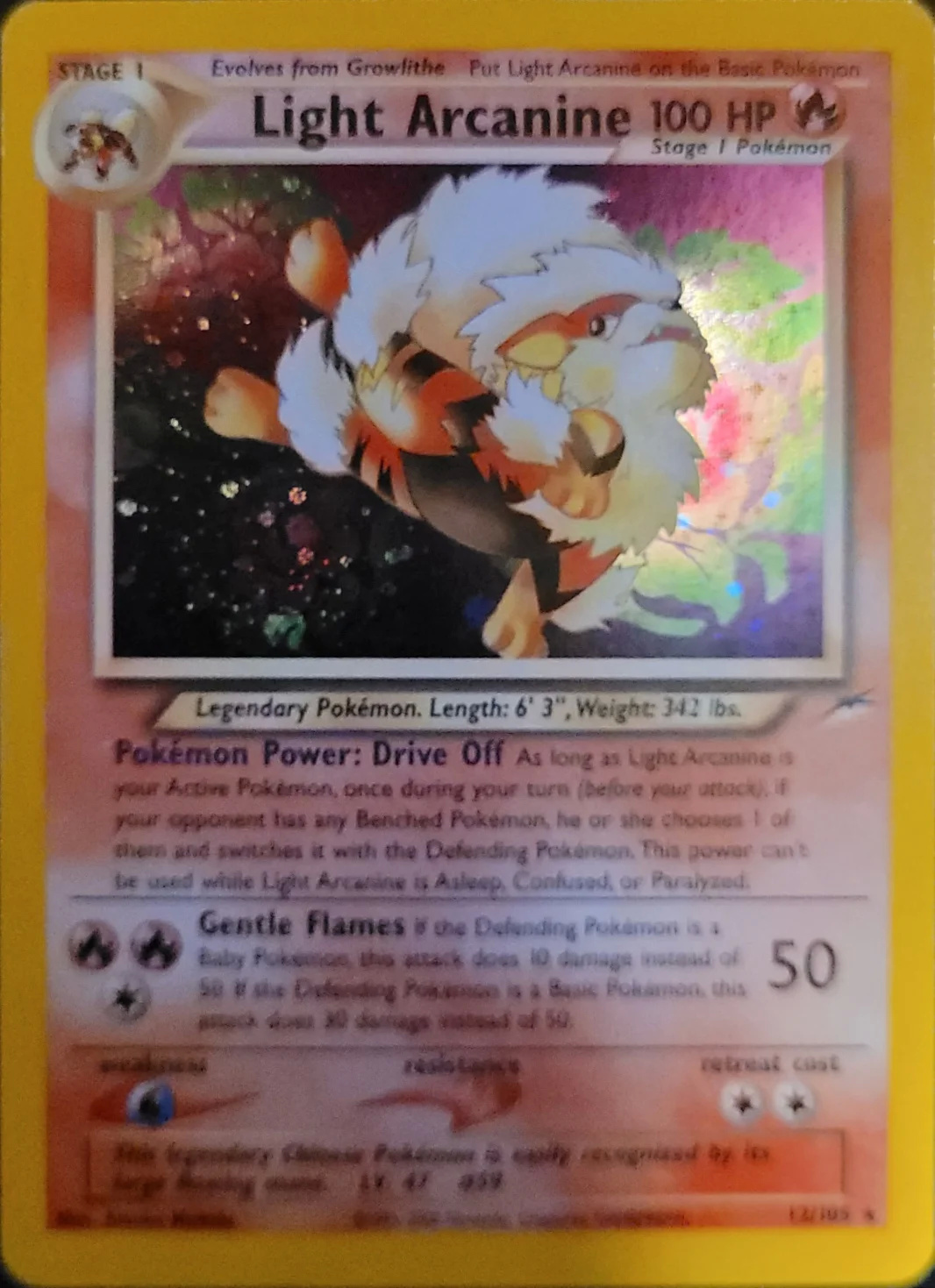 Light Arcanine — Neo Destiny #12