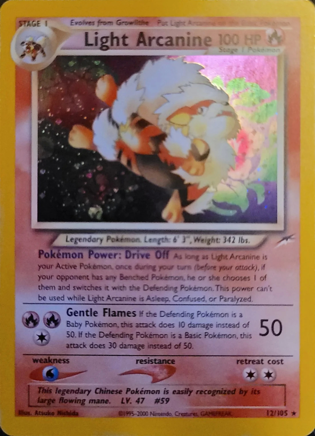 Light Arcanine — Neo Destiny #12