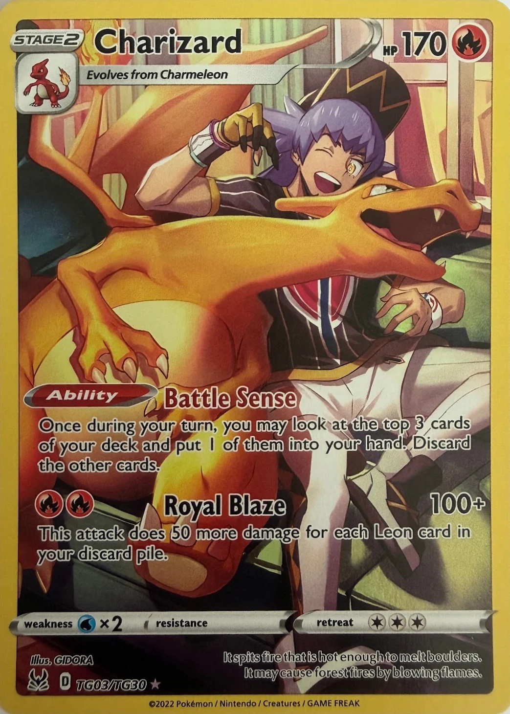 2022 Charizard — Sword & Shield: Brilliant Stars #TG03/TG30