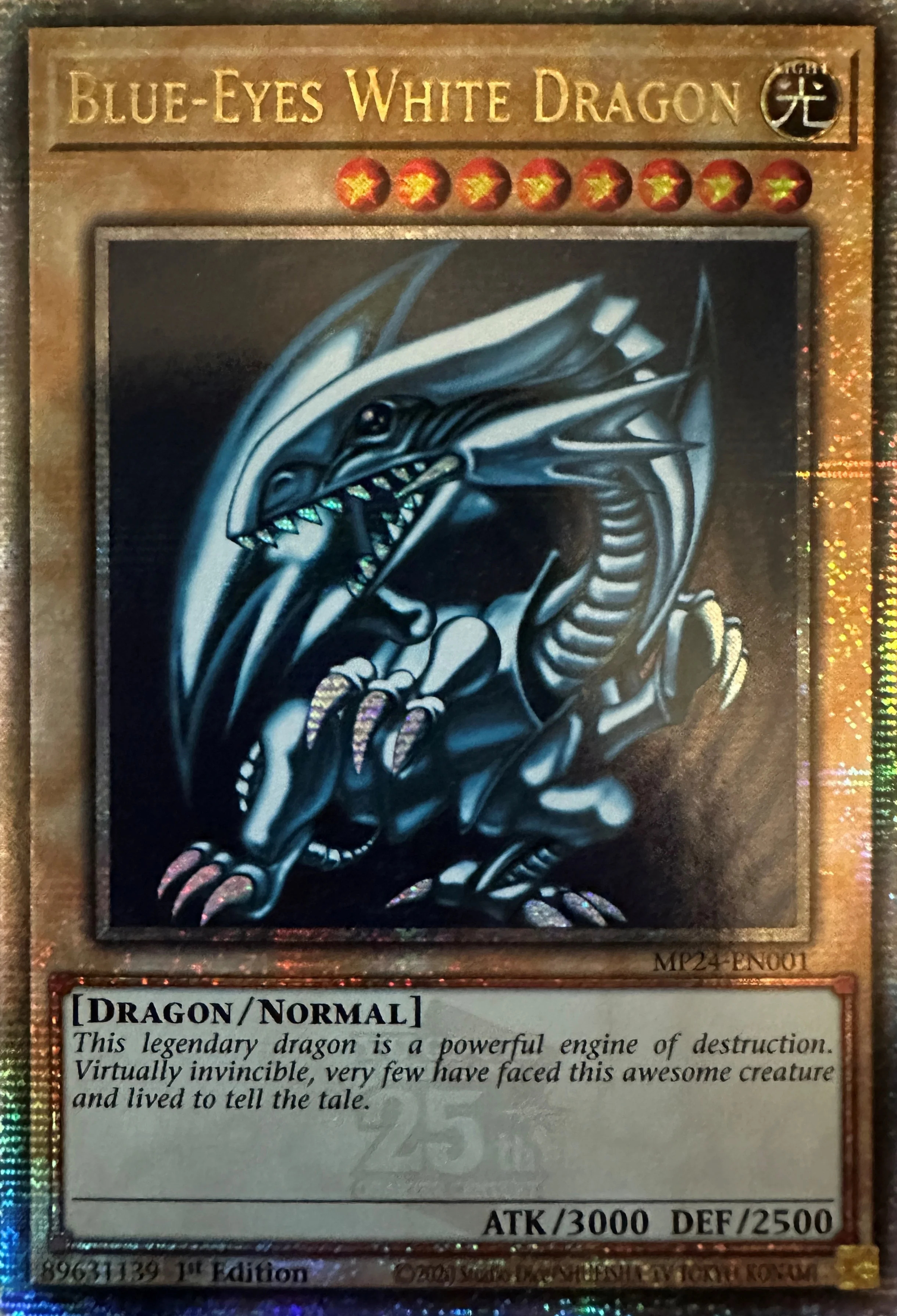 2024 Blue-Eyes White Dragon — 25th Anniversary Tin: Mega-Pack #MP24-EN001