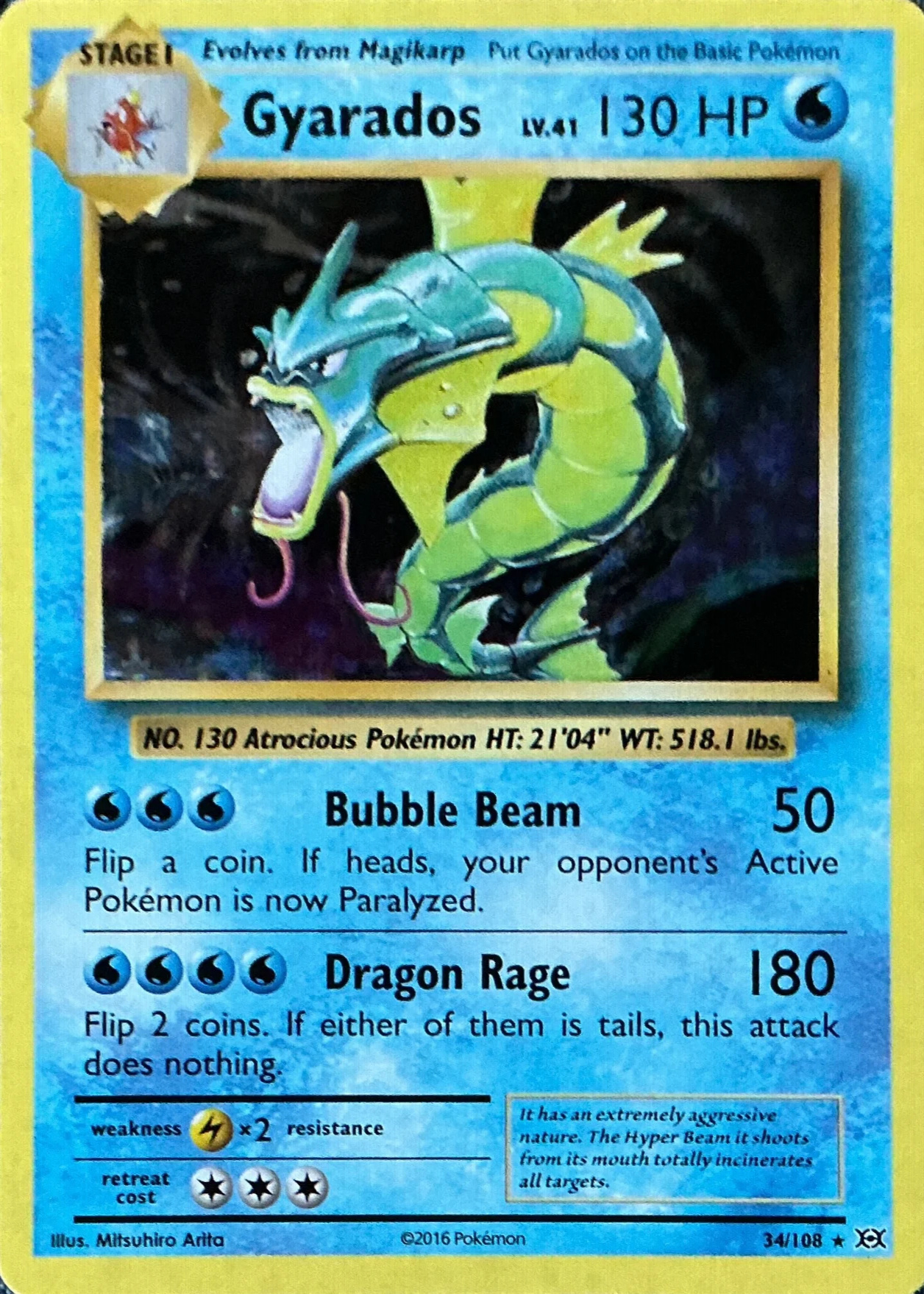 2016 Gyarados — Evolutions #34