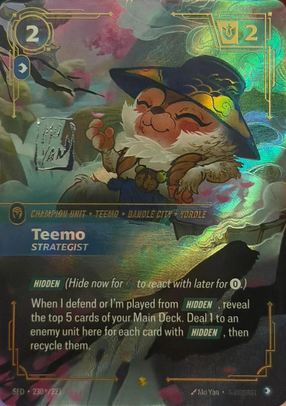2025 Teemo STRATEGIST — Showdown of Fates #SFD 230*/221