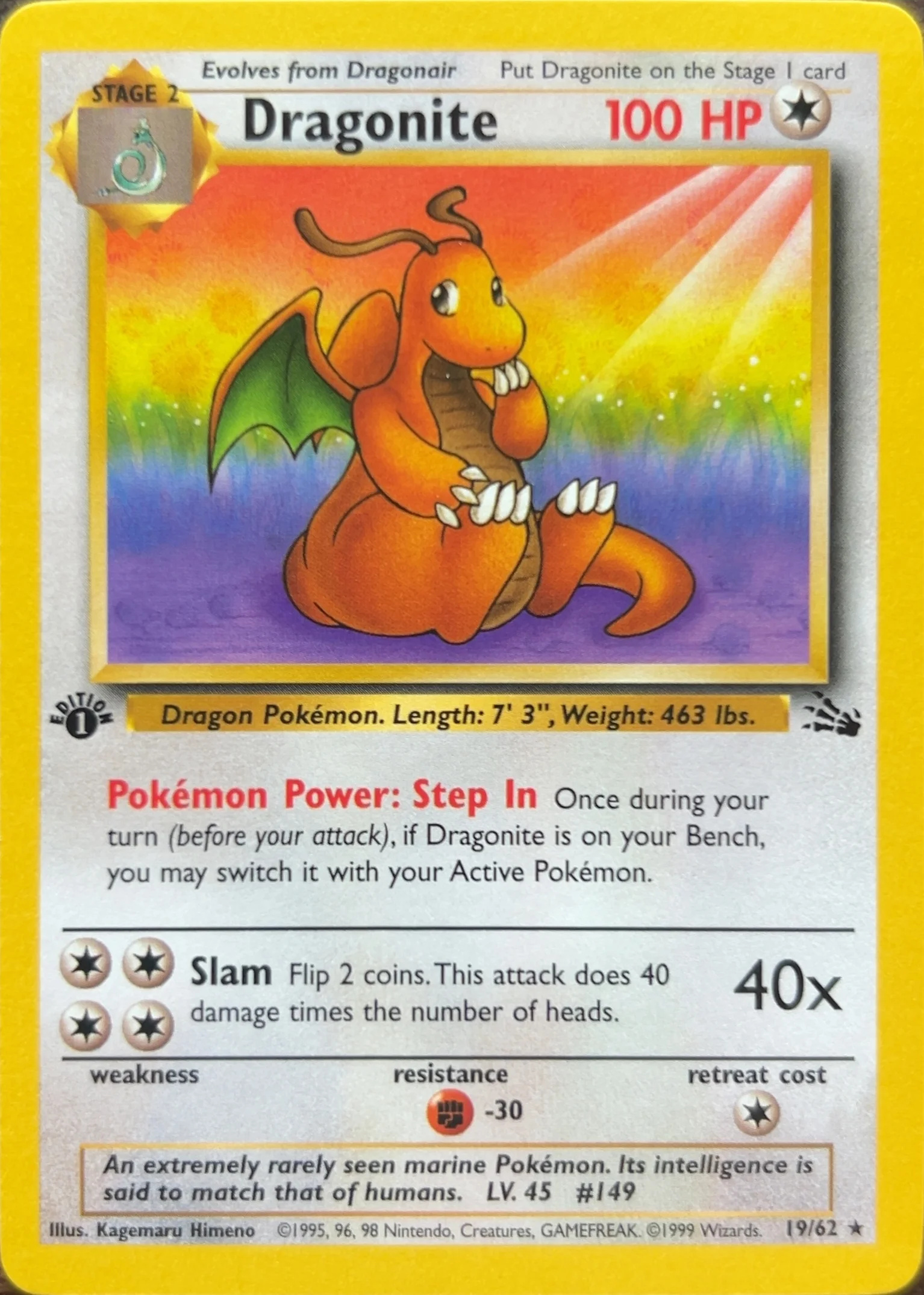 Dragonite — Fossil #19