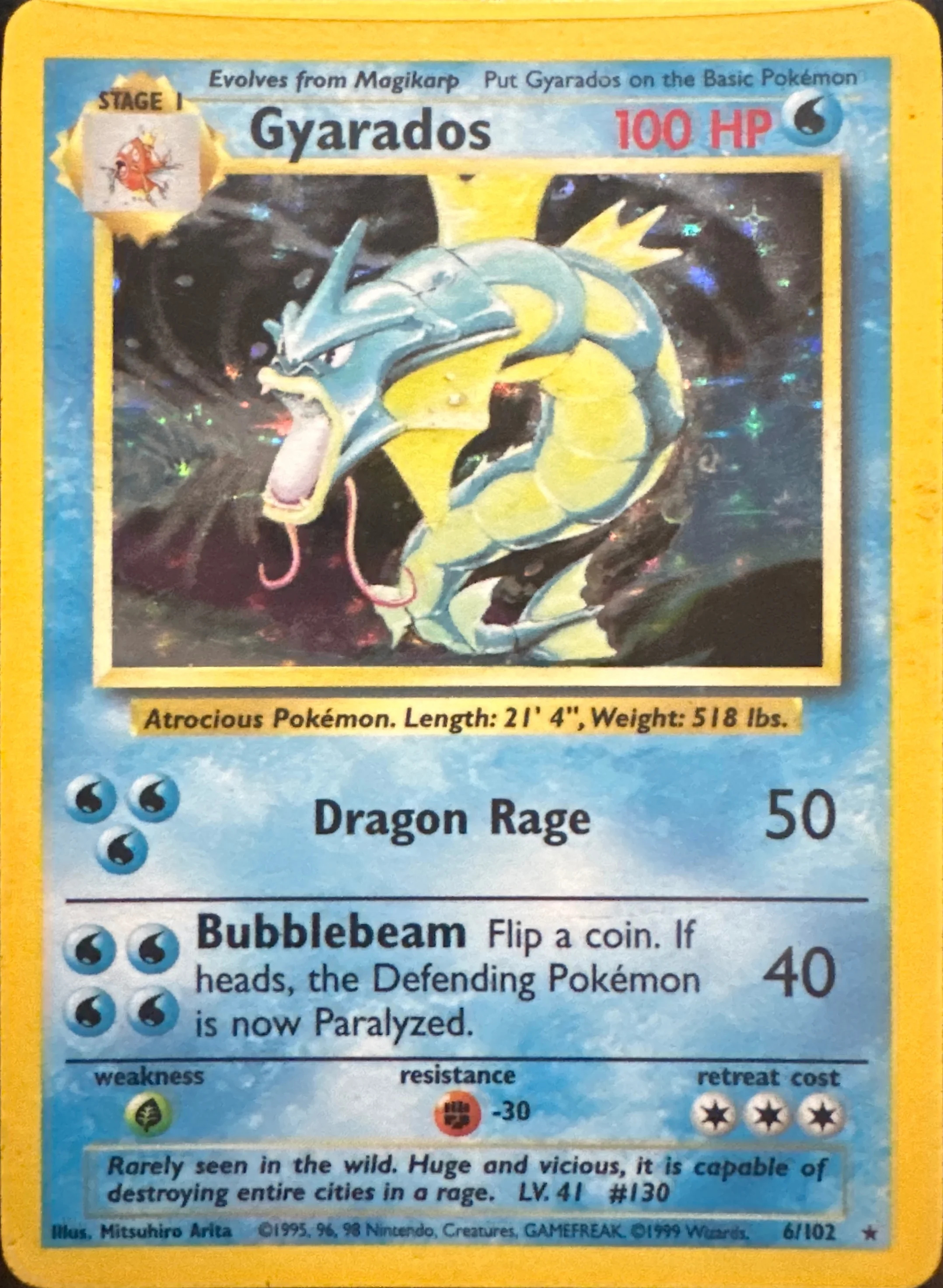 1999 Gyarados — Base Set #6
